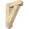 Ekena Millwork Traditional Arts and Crafts Rough Sawn Bracket w/ Offset Brace, Douglas Fir, 8"W x 28"D x 36"H BKT0806X28X36TRA03RDF - alternate 1